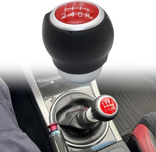 NLQR Pomo de palanca de cambios de 6 velocidades compatible con Subaru Outback 2009-2019, Impreza Forester 2009-2018, WRX 2012-2018, WRX STI