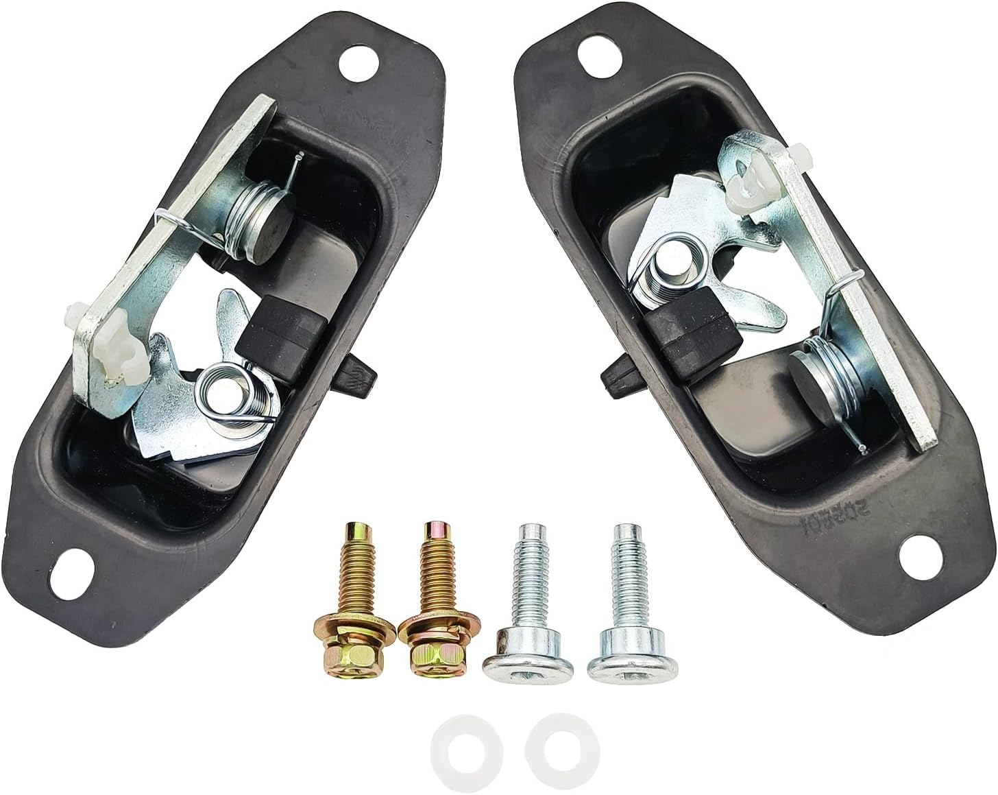 Tailgate Trunk Latch Compatible with 2007-2018 Silverado 1500, Sierra 1500, 2009-2010 H3, H3T Replace Rear Hatch Lock 2 Pcs Set with Striker Bolts Left and Right Side 94715027