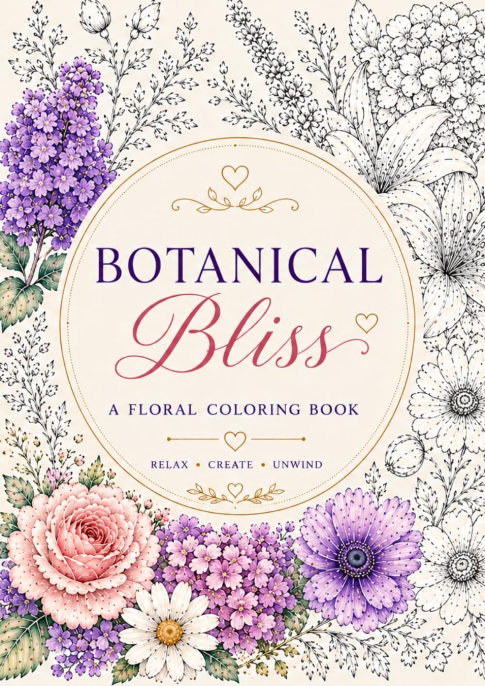 Botanical Bliss: A Floral Coloring Book