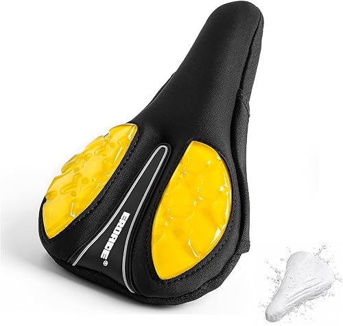 Bike Seat Cusion,Comfort Memory Foam+Gel Shock Aborption Bike Seat Cover for Mou