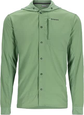 Sweat à Capuche Simms Fishing BugStopper Homme Taille L - Orange, Anti-tiques Et Moustiques UPF 50