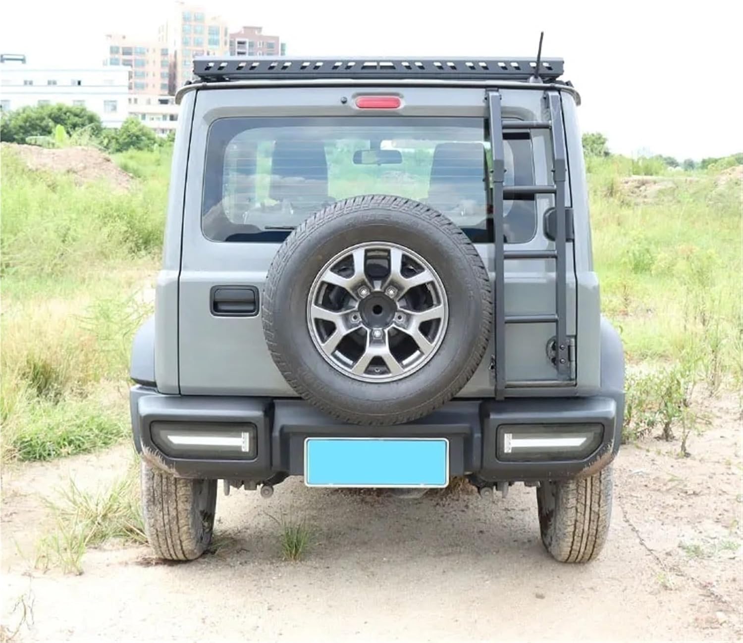 Aluminu Tailgate Climbing Ladder Compatible with Suzuki Jimny JB64 JB74 Roof Climbing Expansion Luggage Rack Ladder