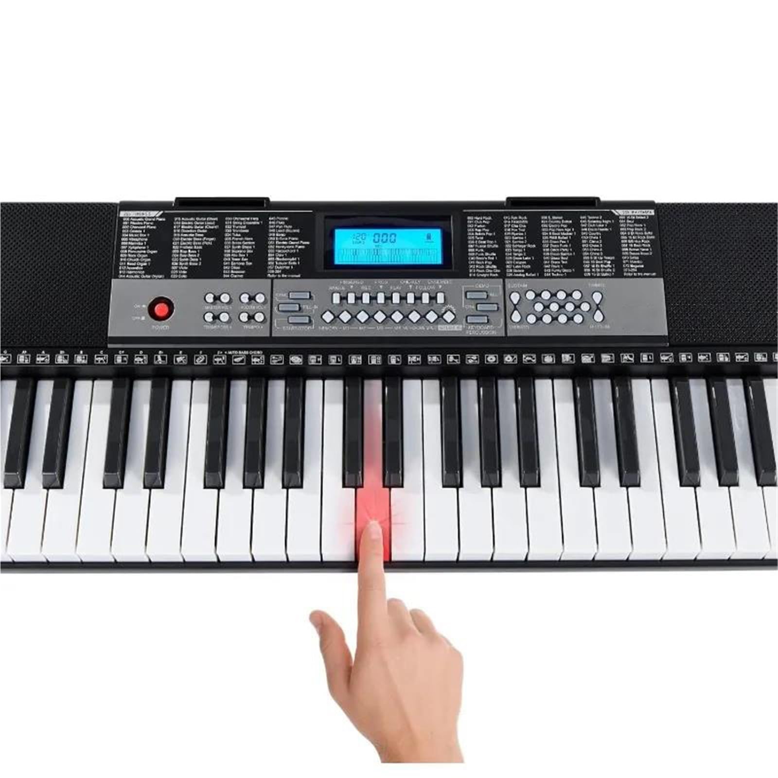 Pianoforte Elettronico Professionale Pianoforte Elettronico Portatile A 54 Tasti Con Schermo LCD E Supporto Per Spartiti Musicali