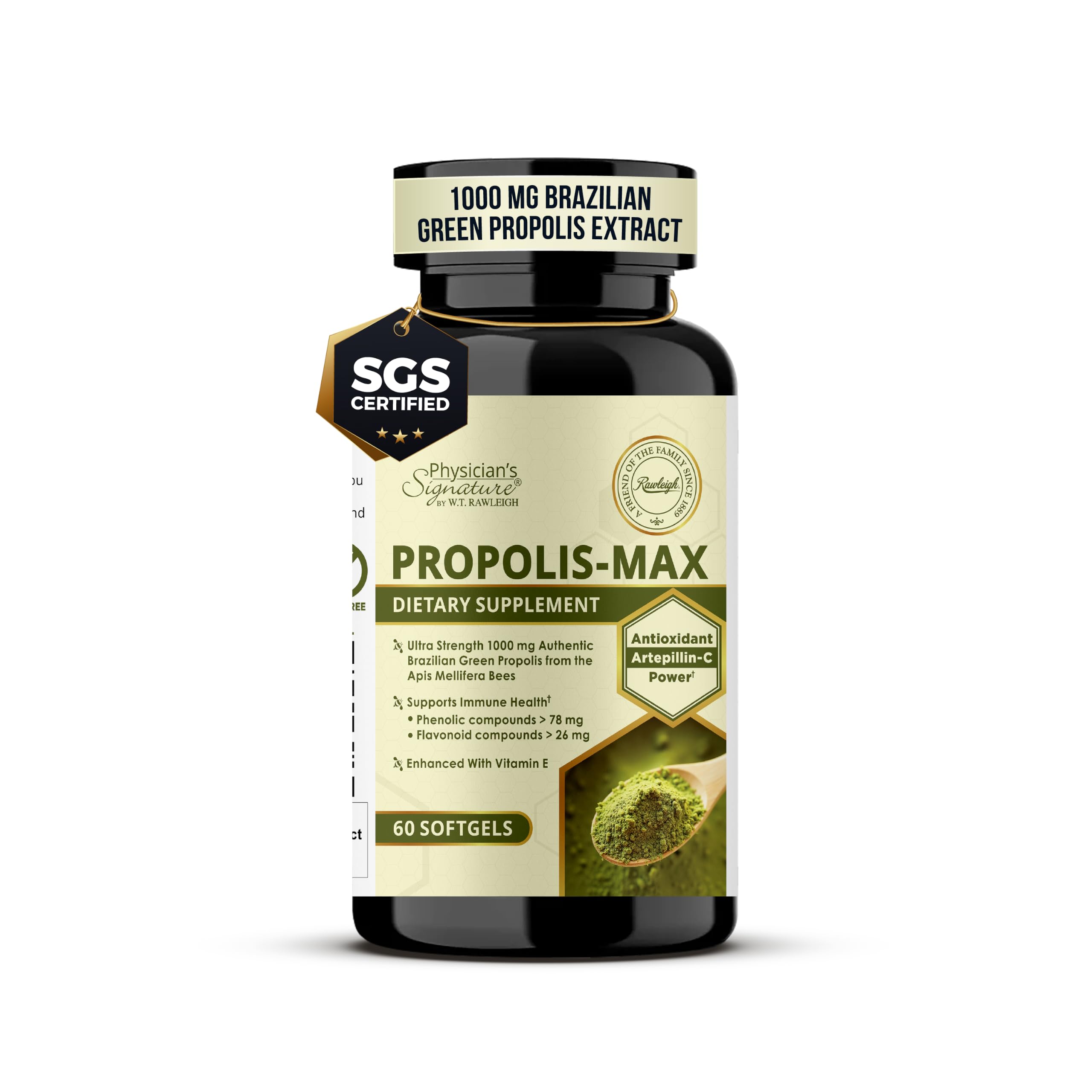 Brazilian Green Propolis Extract 1000mg – High Strength Softgels