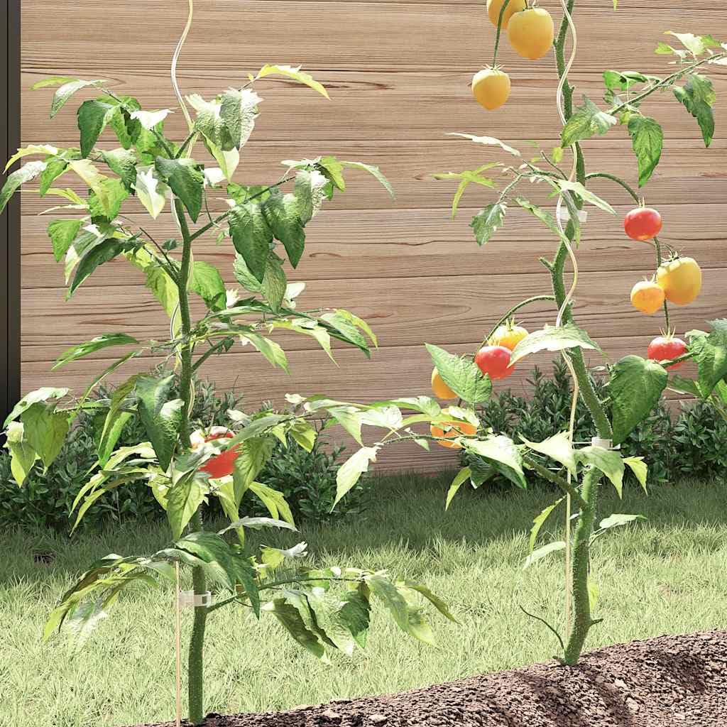 Pręty spiralne do pomidorów, 50 sztuk, 110 cm, z ocynkowanej stali, do ogrodu i szklarni