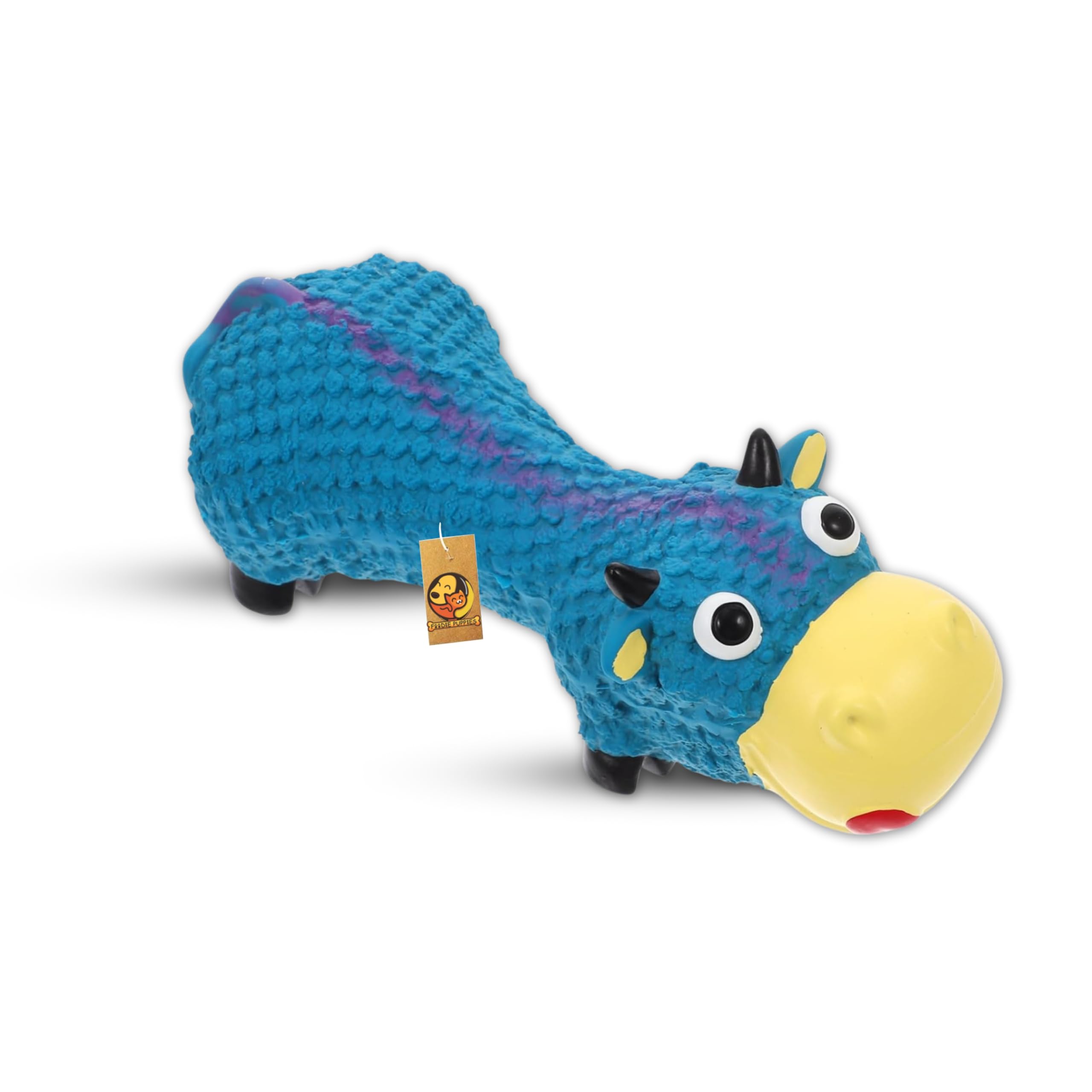 Foodie Puppies Dog Squeaky Latex Rubber Toy - (Blue Cow) | for Small Dogs & Puppies | Cotton Filled, Durable, Soft, Animal Design, Chew Safe Play Toy | Reduce Separation Anxiety (Size: 21cm) (B0D7S7KFQN) Amazon Price History, Amazon Price Tracker