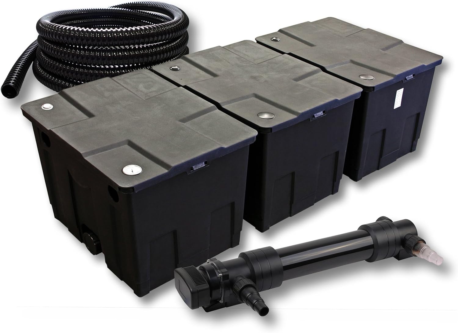 SunSun Komplett-Set Für Teiche Bis 90.000 Liter – Filter, Pumpe, Klärer, Skimmer & Zubehör