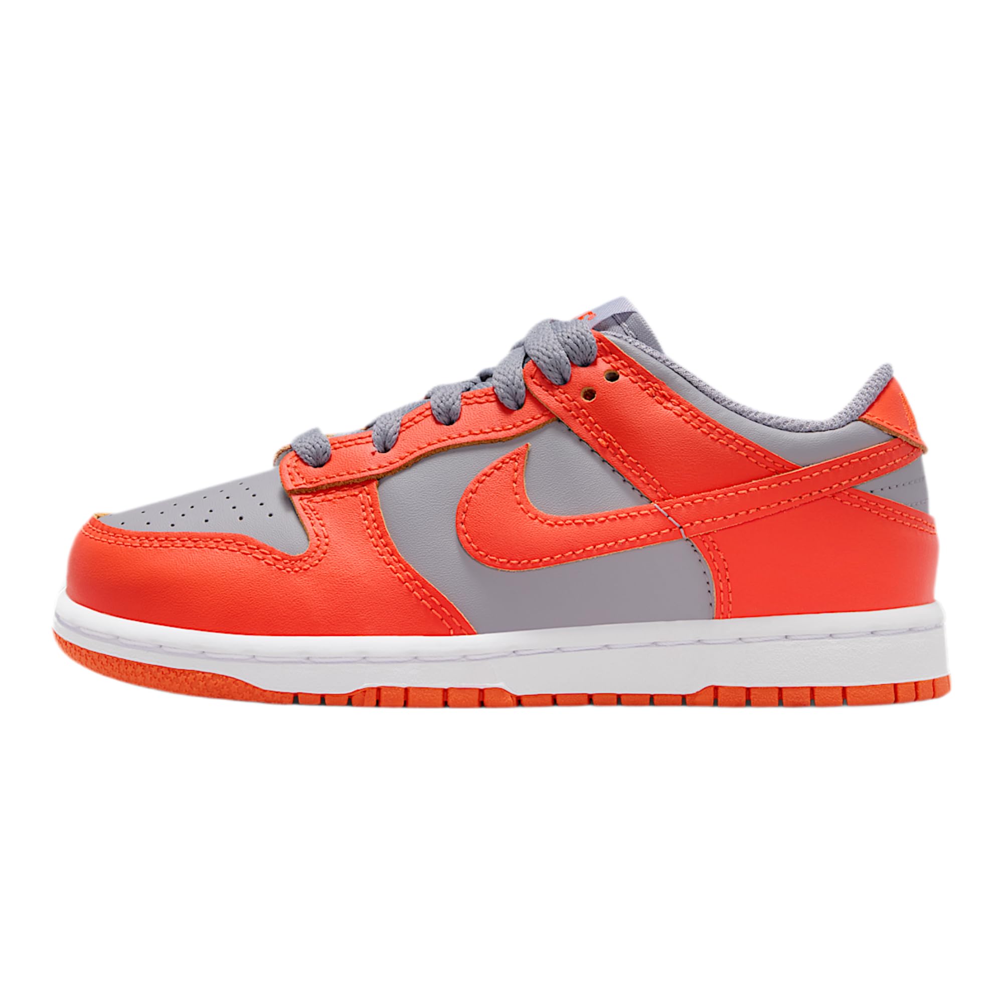 Nike Dunk Low Little Kids' Shoes (Cement Grey/Team Orange/White/Team Orange)