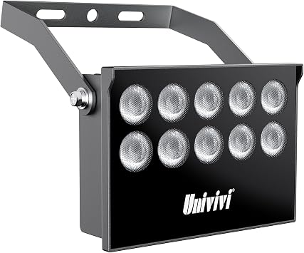 Univivi 10-LEDs IR Illuminator 850nm IR Light for Security Camera, Grey