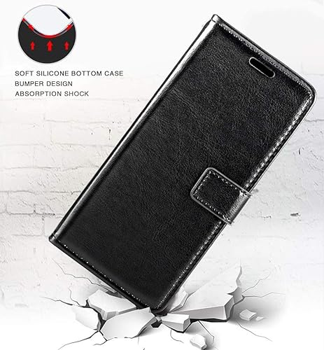 Miniatura 4 de Funda de piel sintética para teléfono compatible con Tecno Camon 19 Pro 5G, funda magnética con ranuras para tarjetas, protección completa y función