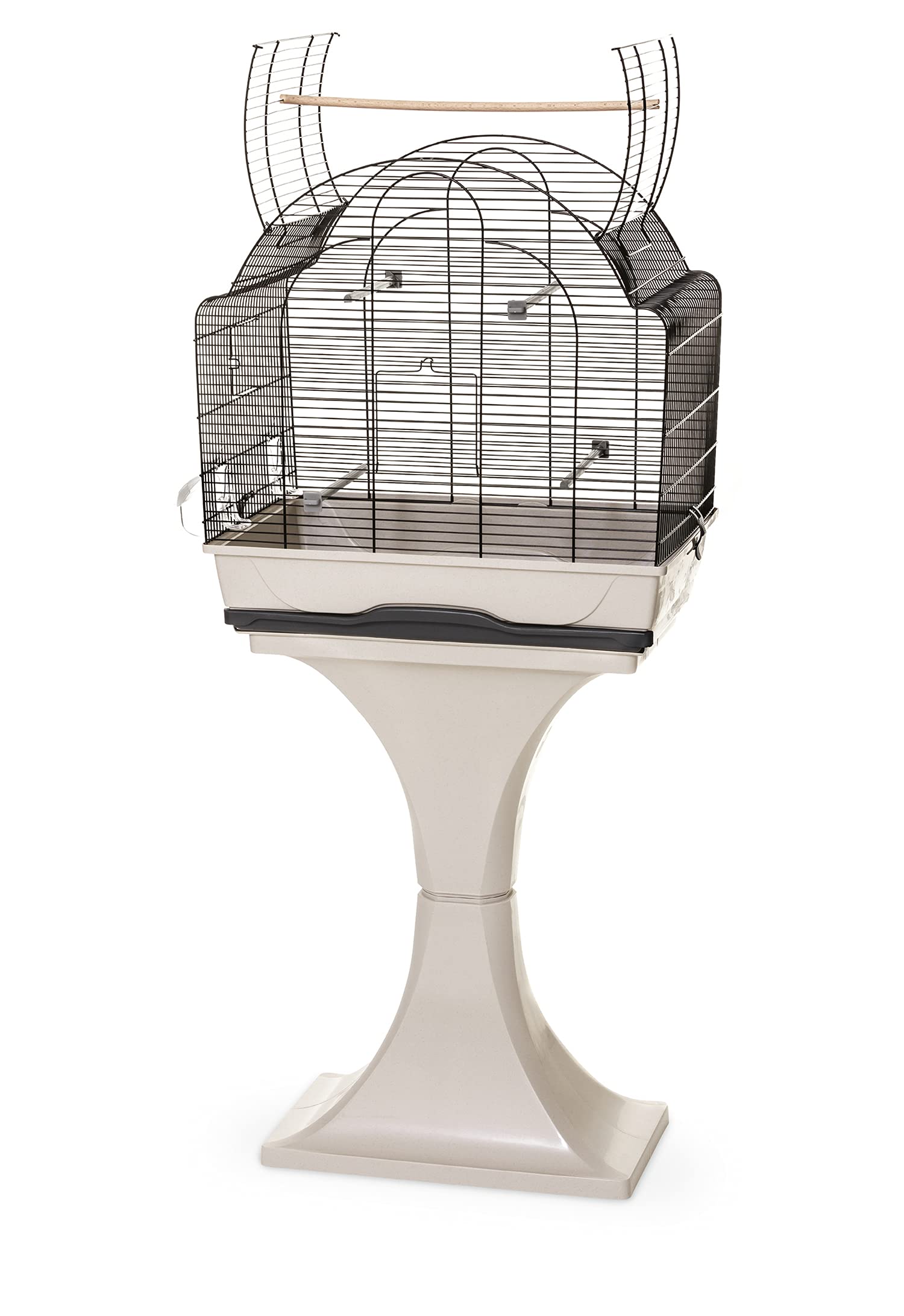 Ollesch Ständer für Vogelkäfig Ambra, Daisy - Fuß für Vogelkäfig - Vogelkäfigständer - beige 28,3 x 48,4 x 68,4 cm