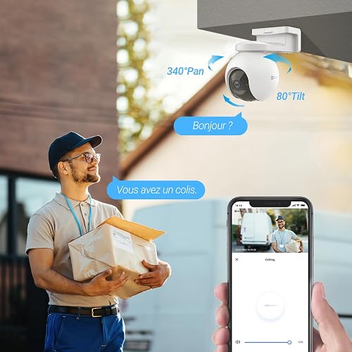 EZVIZ 4G LTE 4K Camera Surveillance exterieure sans Fil EB8 Pro Kit - 13