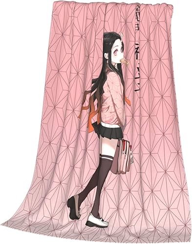 Miniatura 3 de Manta de anime súper suave, forro polar de franela novedosa, ligera para todas las estaciones, manta cálida para adultos y niños, de 5 a 60 x 50