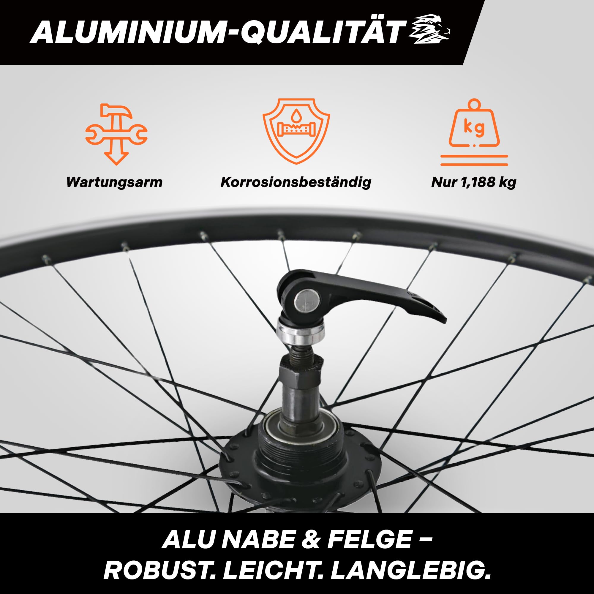 Roue arrière de trekking de 28", couronne de vis 6/7/8 vitesses, axe complet de 135 mm, 9 mm, 36 rayons, jante creuse en aluminium, frein sur jante V-Brake, noir LOEVELOSI