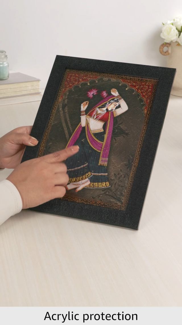 pnf Poster And Frames Rajasthani Miniature Painting Art Wooden
