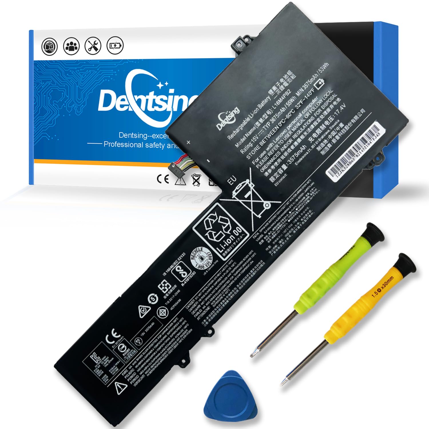 Amazon.com: Dentsing L16M4PB2 (15V 55Wh/3675mAh 4-Cells) Laptop