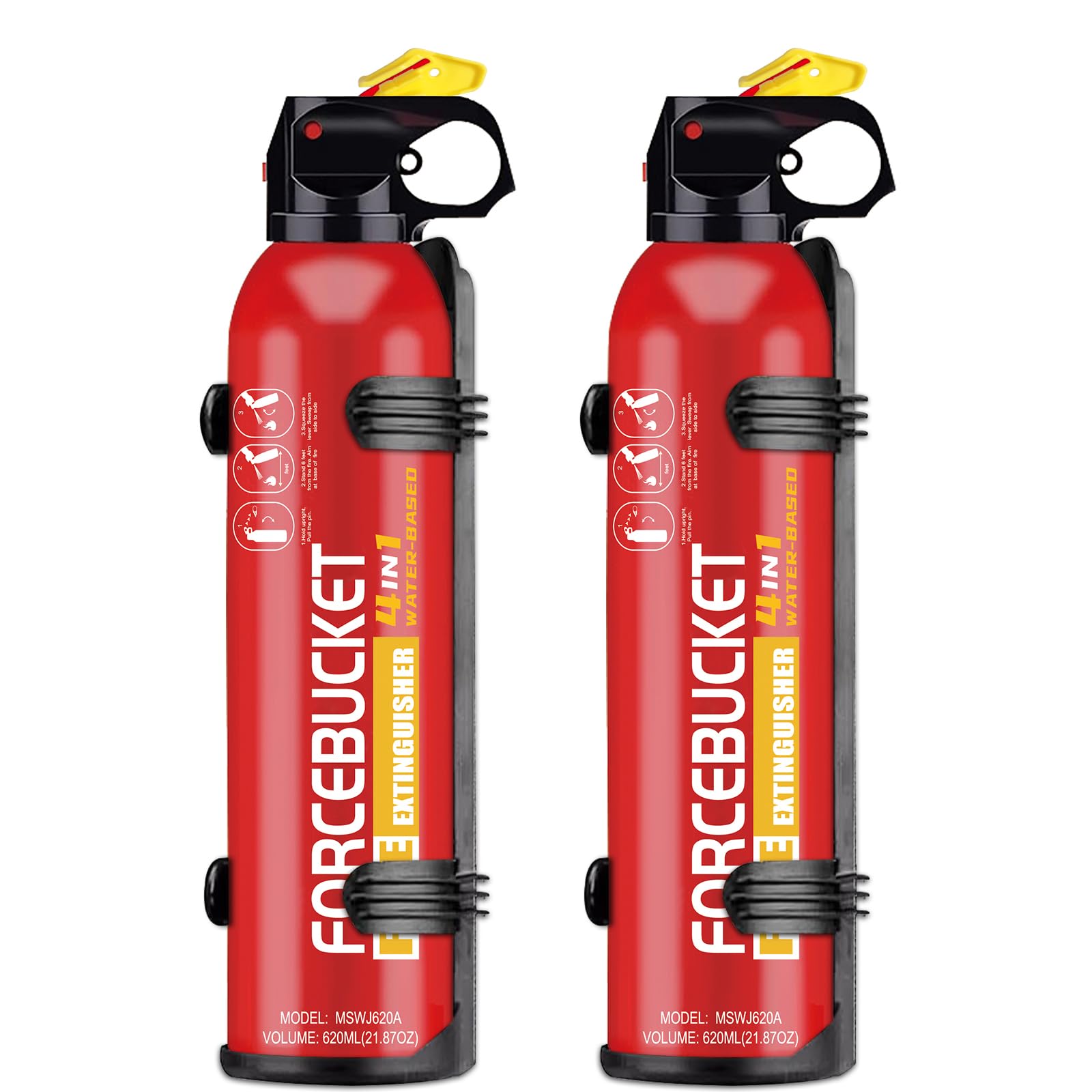Portable Fire Extinguisher Spray With Bracket Can Prevent Re-Ignition,Best Suitable for Home, Kitchen, Car | For Electric, Textile and Grease Fires | Non-Toxic, Easy Clean