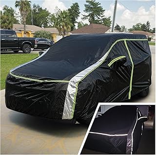 Cartist 420D Car Cover Fits for Ford Transit Connect 2014-2025 2026,All Weather Car Covers for Transit Connect Accessories with Zipper Door & Reflective Safety Strips,Sun Rain Snow Dust Uv Protection
