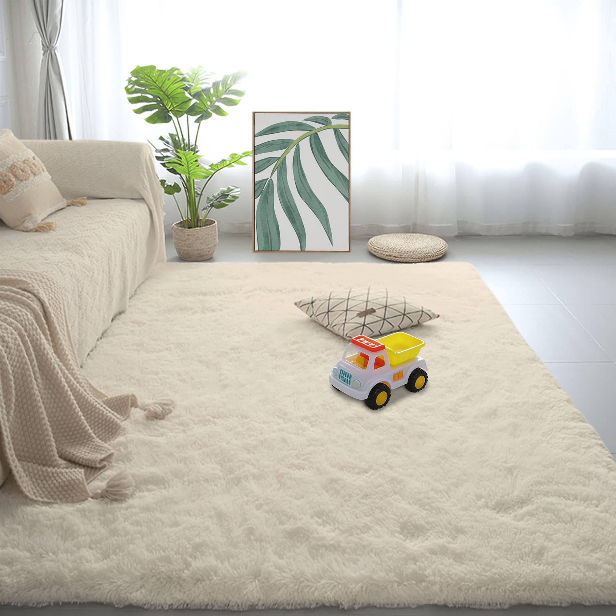 Tapis chambre 170x310 cm crème pour réchauffer votre salon ou bureau