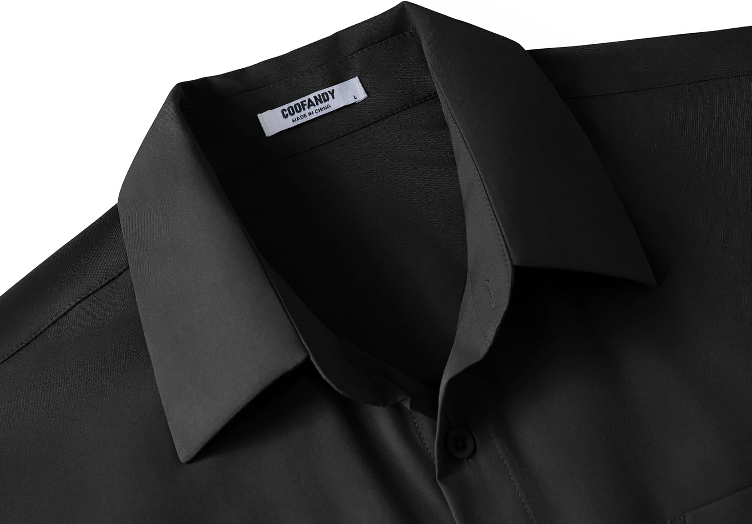 COOFANDY Big & Tall Shirts for Men Short Sleeve Button Down Casual Dress Shirts - Image 5