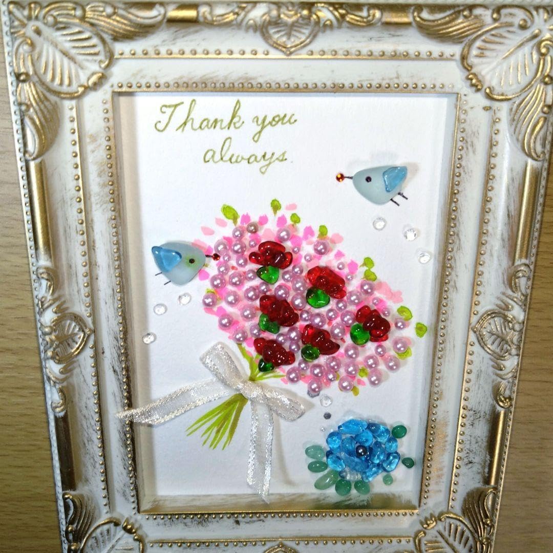 JYキラキラ様お取り置き】オータムリース＊立体のお花＊シーグラス