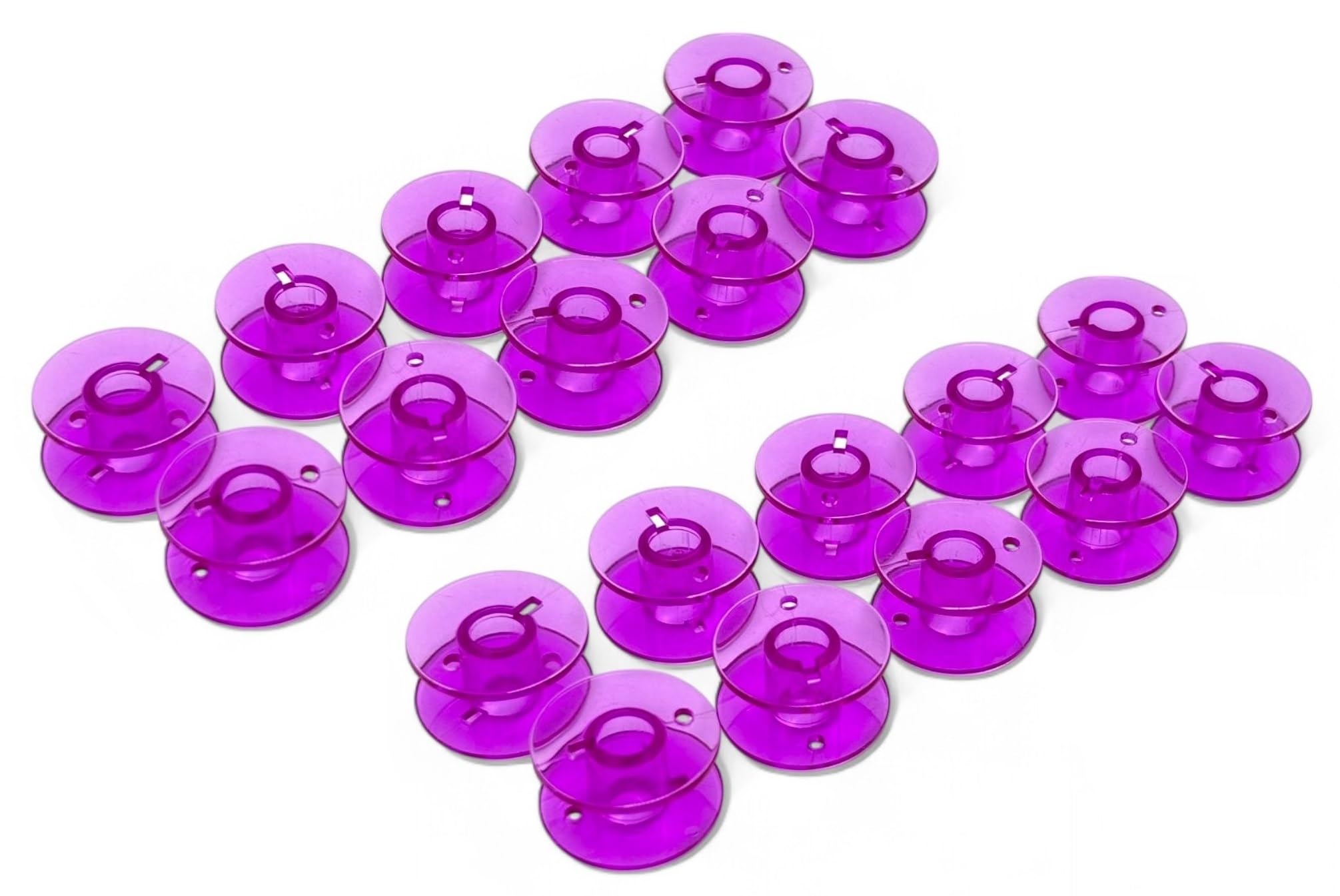 Zenith Pink+Black (10+10) Imported Plastic Bobbins for All Domestic Automatic and Manual Sewing Machines.Suitable for Models Like Singer, Usha Janome, Brother, Rajesh. — Amazon image 14
