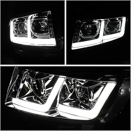 Miniatura 10 de DNA Motoring HL-HPL-JGC11-BK-AM Reemplazo de faros delanteros de proyector de luz LED dual negro para 11-13 Grand Cherokee