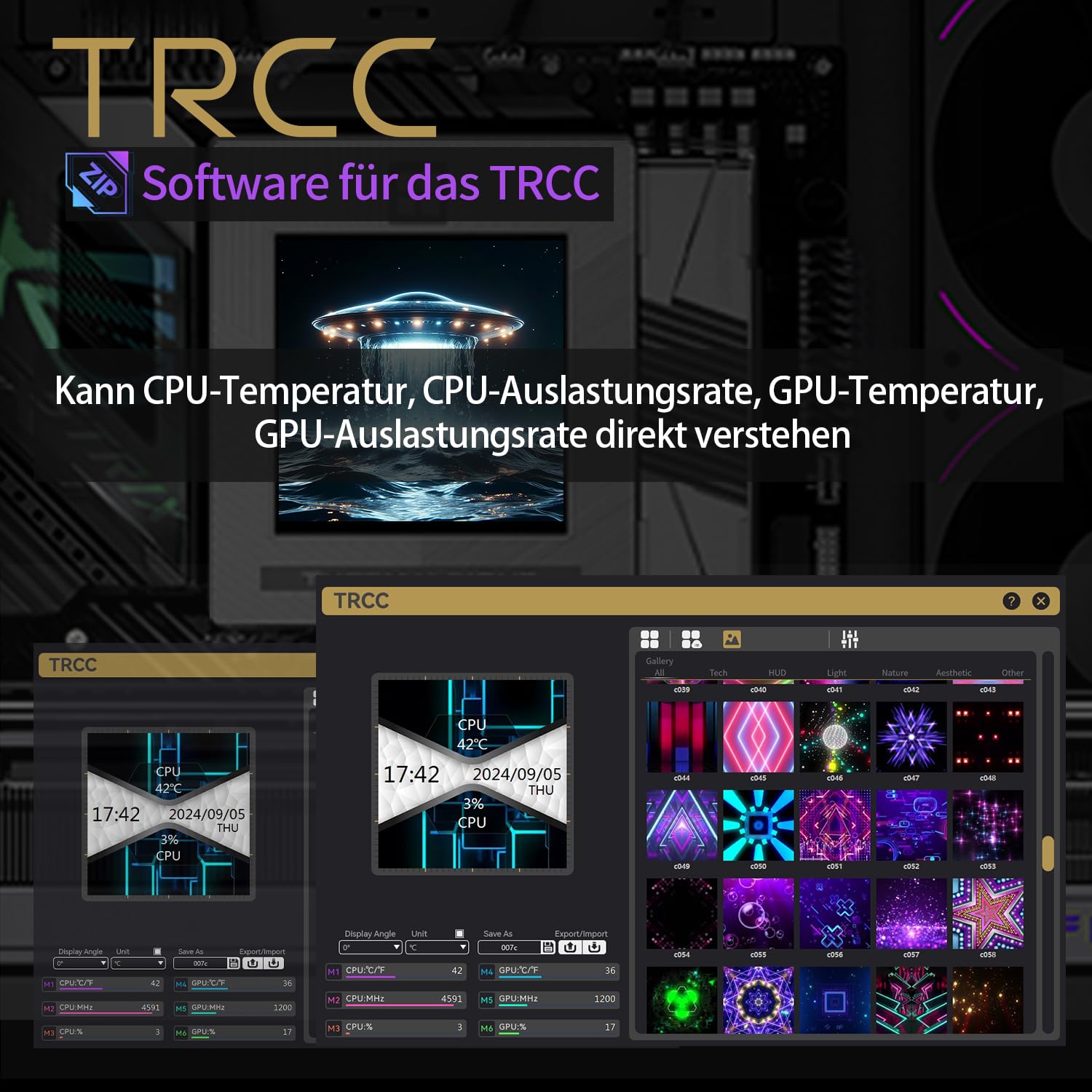TR-Thermalright Phantom Spirit 120 Vision EVO, chłodzenie CPU, dwie wieże z 7 rurkami cieplnymi, ekran IPS 3,95 cala, dwa wentylatory 120 mm PWM, dla AM5/AM4, Intel LGA1851/1700/1150/1151/1200