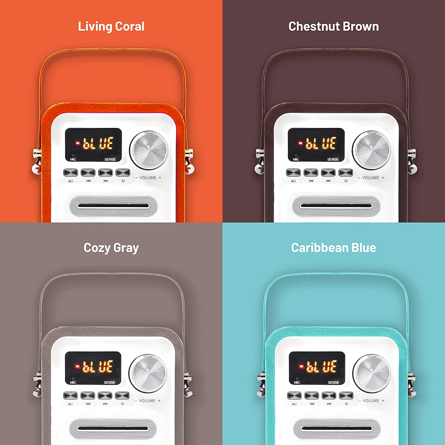 Amazon.com: KNZ Retro2 Bluetooth 5.0 Vintage Style Speaker with FM