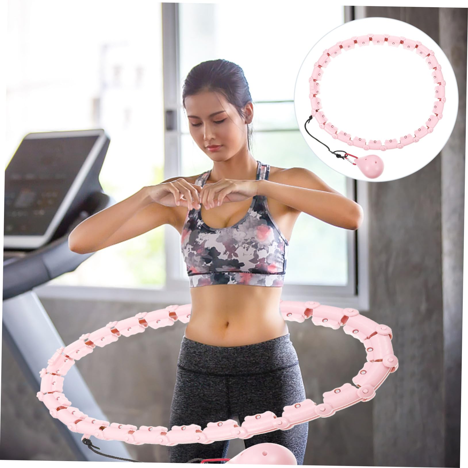 Anneome Inteligentny Hula-hop Do Ćwiczeń Talię Bezpieczny i Trwały Do Odchudzania Brzucha i Fitness Domu Odpowiedni dla Kobiet i Mężczyzn Łatwy Użyciu i Nie Spadający Podczas Treningu