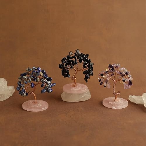 Miniatura 4 de Árbol de cristal para decoración de escritorio, árbol de la vida, 7 chakras, piedras de cristales curativos para energía positiva, regalos de buena