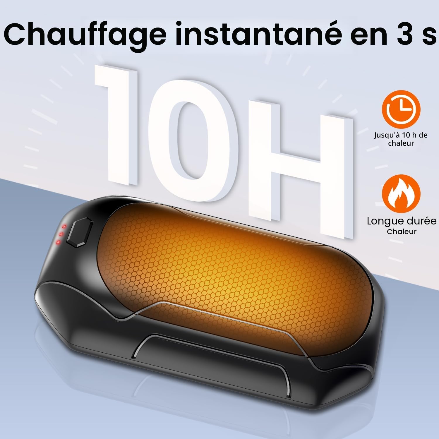 Hand Warmers Rechargeable, 2 Pack Electric Hand Warmer 2 in 1 Hand Warmers Double-Sided Heating, Pocket Warmer for Hunting, Hiking, Camping, Golf, Winter Gifts