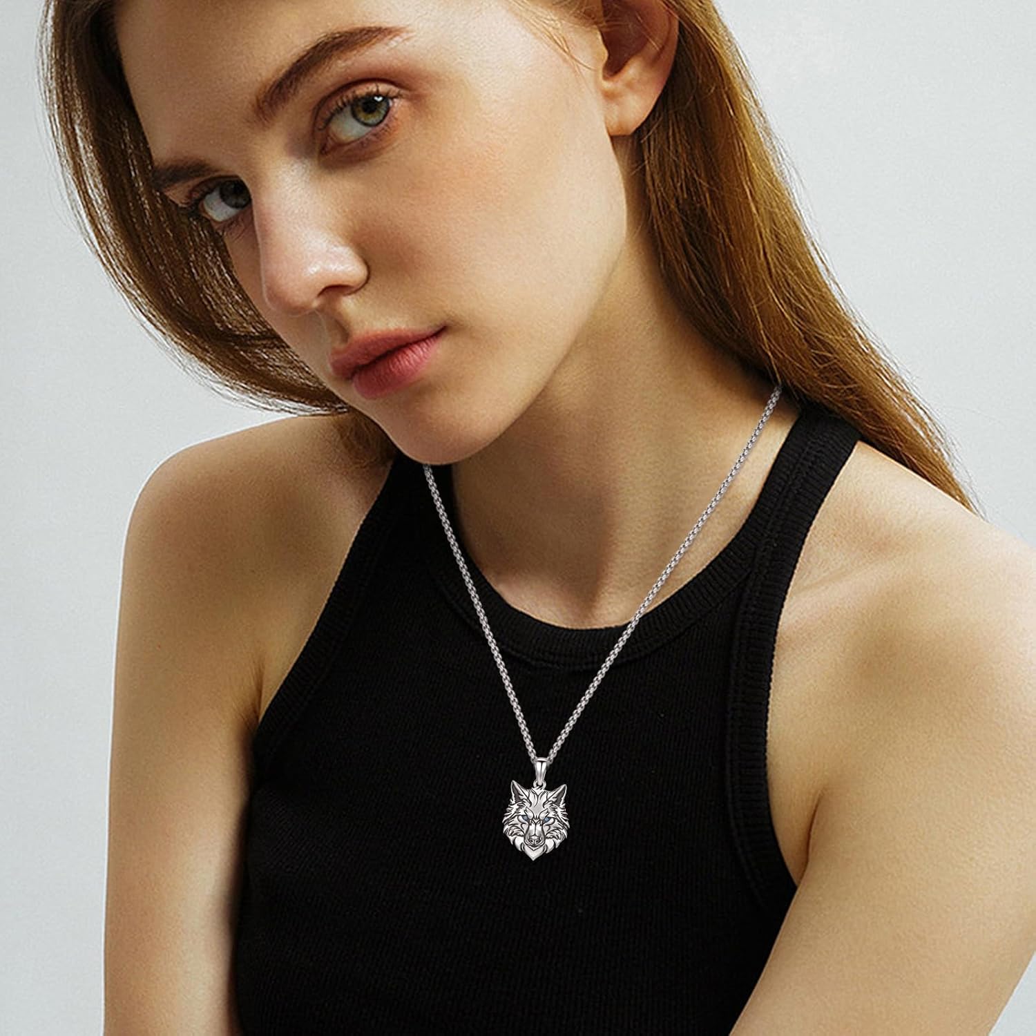 Animal Necklace 925 Sterling Silver Lion Tiger Owl Pendant Necklace Retro Punk Gothic Hip Hop Rock Unisex Jewelry for Men Women With Gifts Box - Image 5