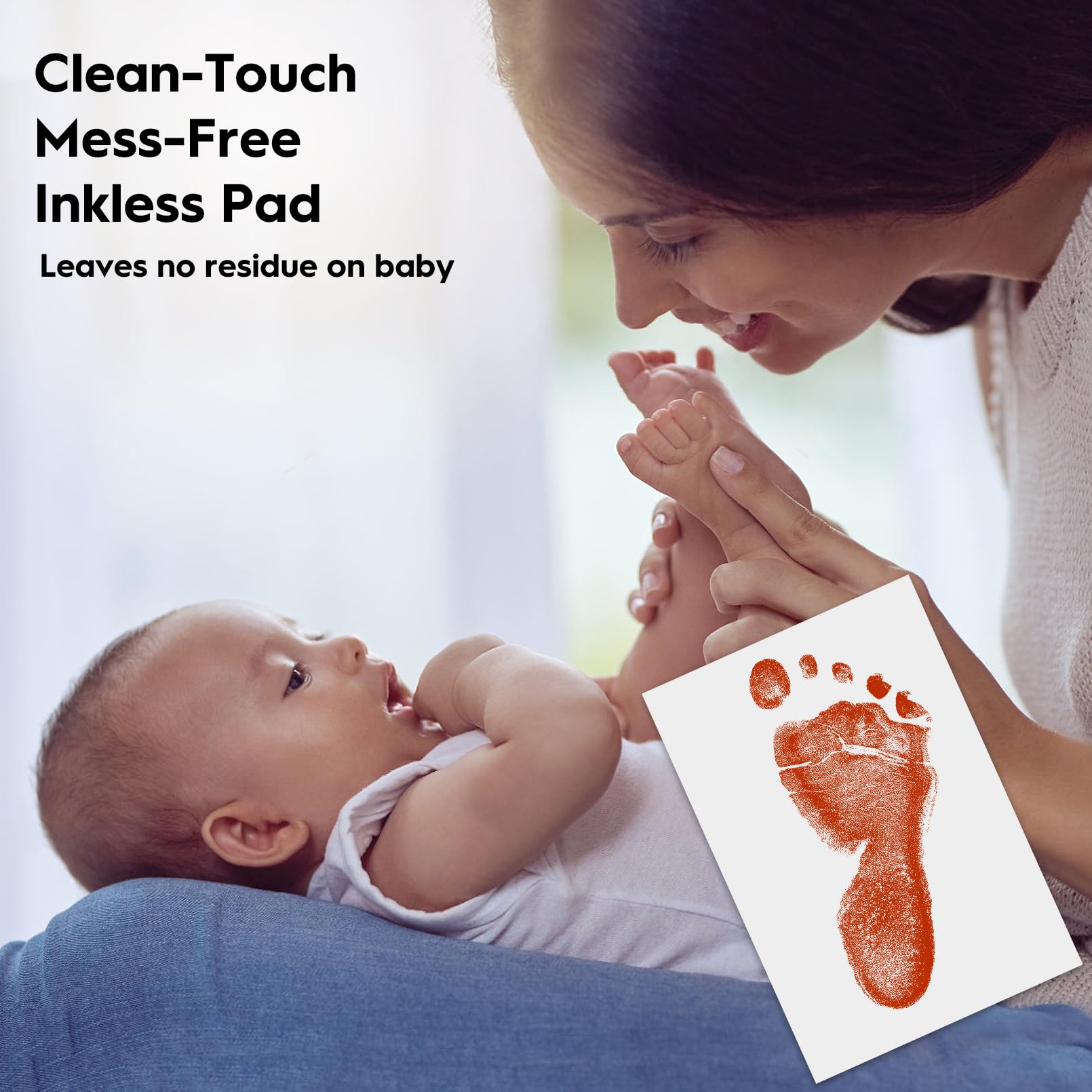 TATUNER Baby Hand and Footprint Kit Inkless, Mess Free Ink Pad - Image 2