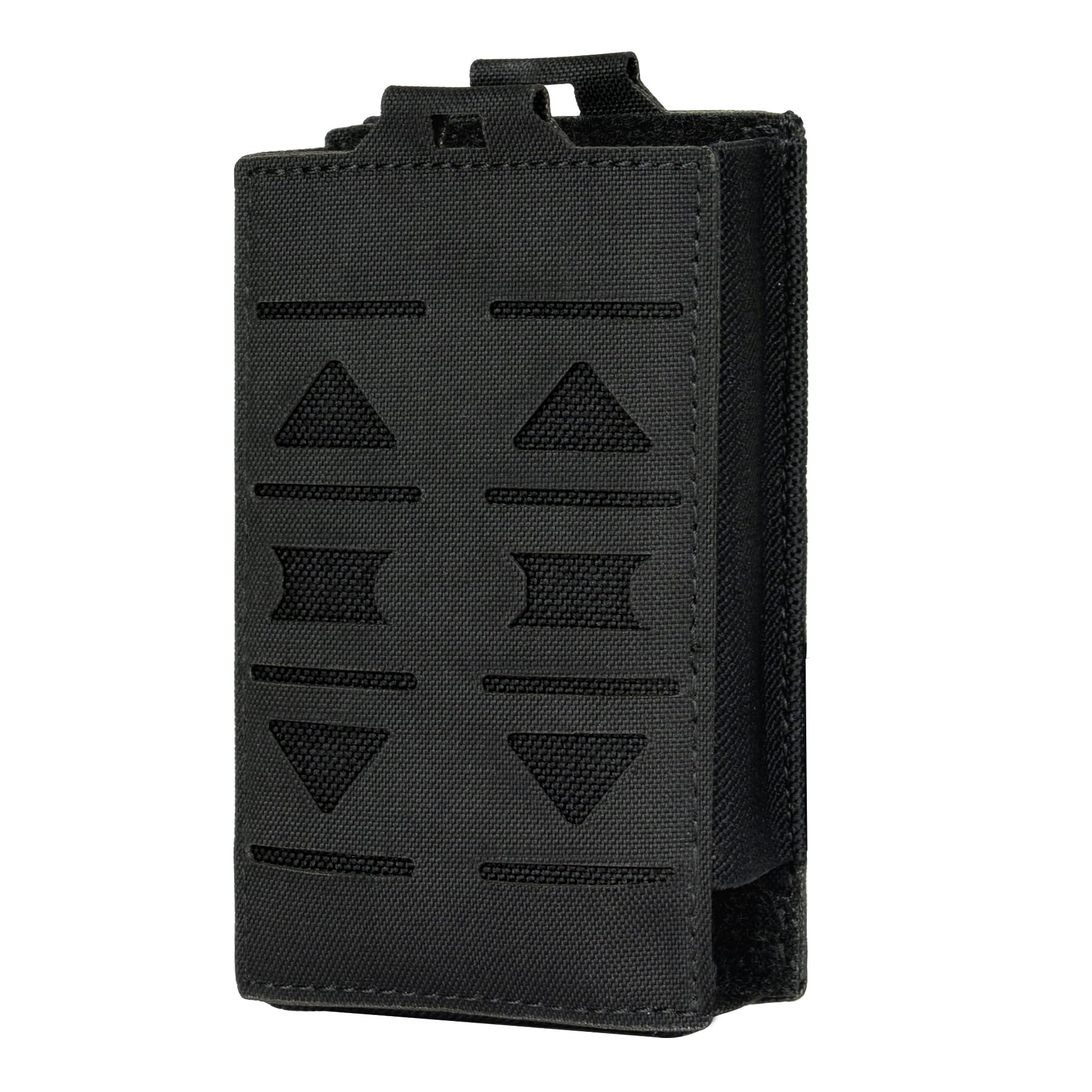 Single Mag Pouch 5.56mm Rifle Magazine Pouches Molle Elastic Magazine Holder for M4 AR 5.56 Magazines 500D Nylon(Black)
