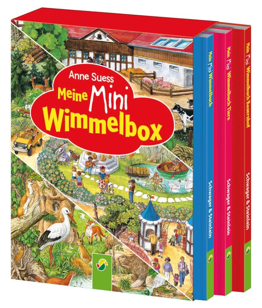 Meine Mini-Wimmelbox: 3 Bestseller von Anne Suess im zauberhaften Mini-Schuber. Für Kinder ab 3 Jahren