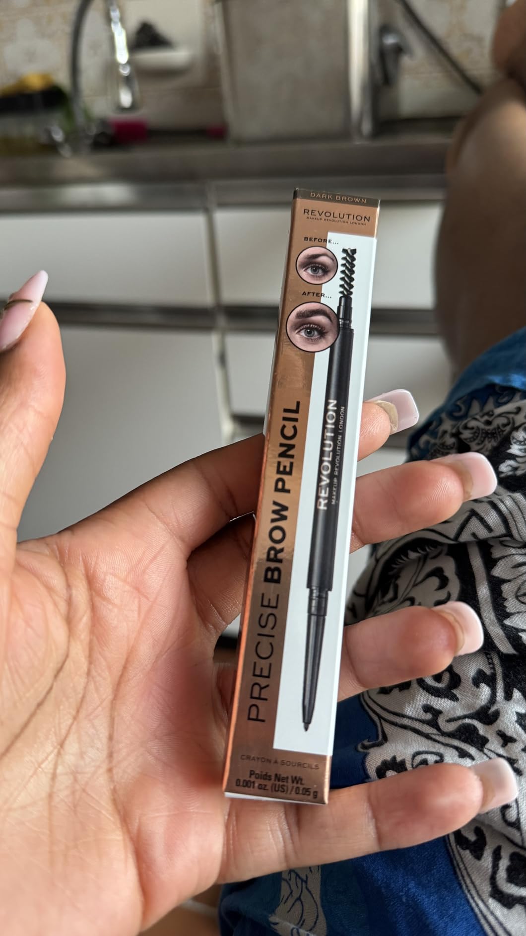 Revolution Beauty London Revolution, Precise Brow Pencil, Double Ended, Ultra-Fine Pencil Tool, Includes Spoolie Brush, Medium Brown