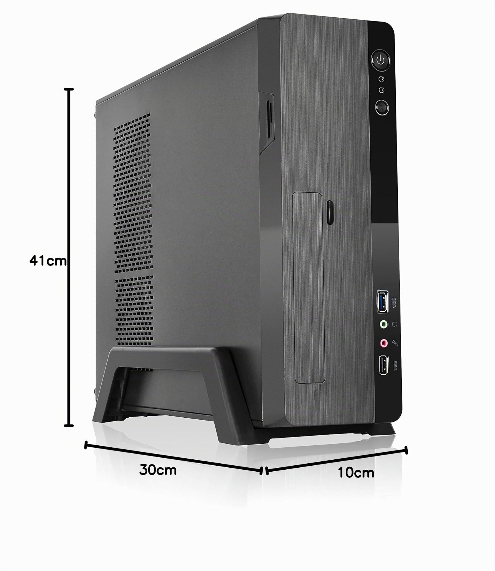 L-Link Caja para PC ATX Slim con USB 3.0 Frontal | Fuente de alimentación 500W | Torre PC con Diseño Elegante y Duradero | Caja para Ordenador compacta Modelo: Magna
