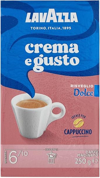 Lavazza Crema E Gusto Ground Coffee 250g Lavazza Cream Flavor and Ground Coffee 250g