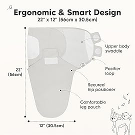 KeaBabies 3-Pack Organic Baby Swaddle Sleep Sacks - Swaddles for Newborns, Infant 0-3 Months, Baby Girls, Boys, Soft & Snug Newborn Sleep Sack, Nursery Swaddling Blankets (The Wild)