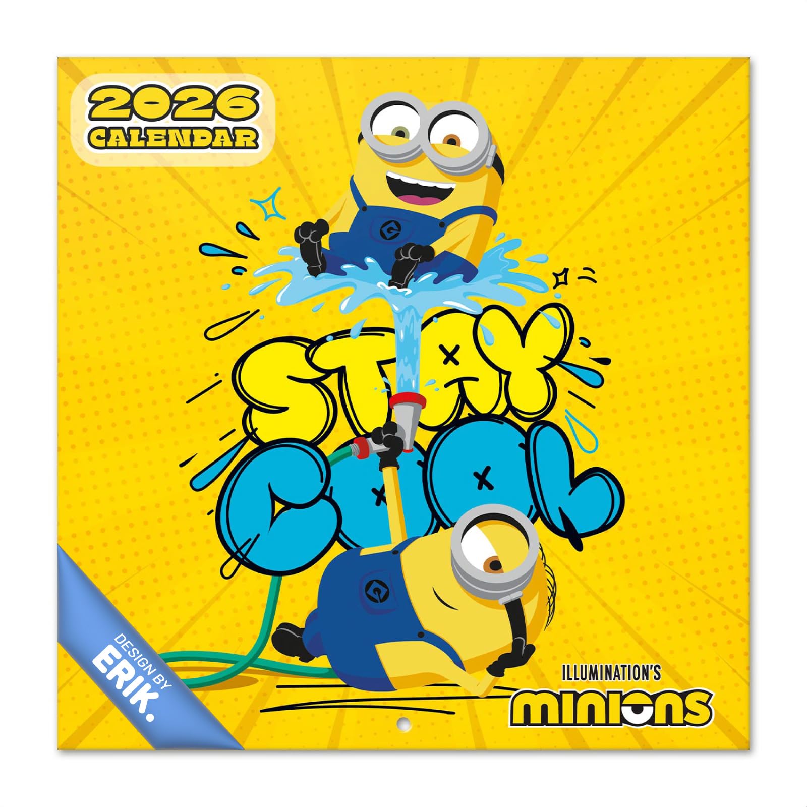 Grupo Erik Wall Calendar 2026 - Minions Calendar 2026 | Square 30 x 30 cm - 12 x 12 inches Wall Planner, Family Planner Month To View | Minions Gifts, Minion Gifts For Friends