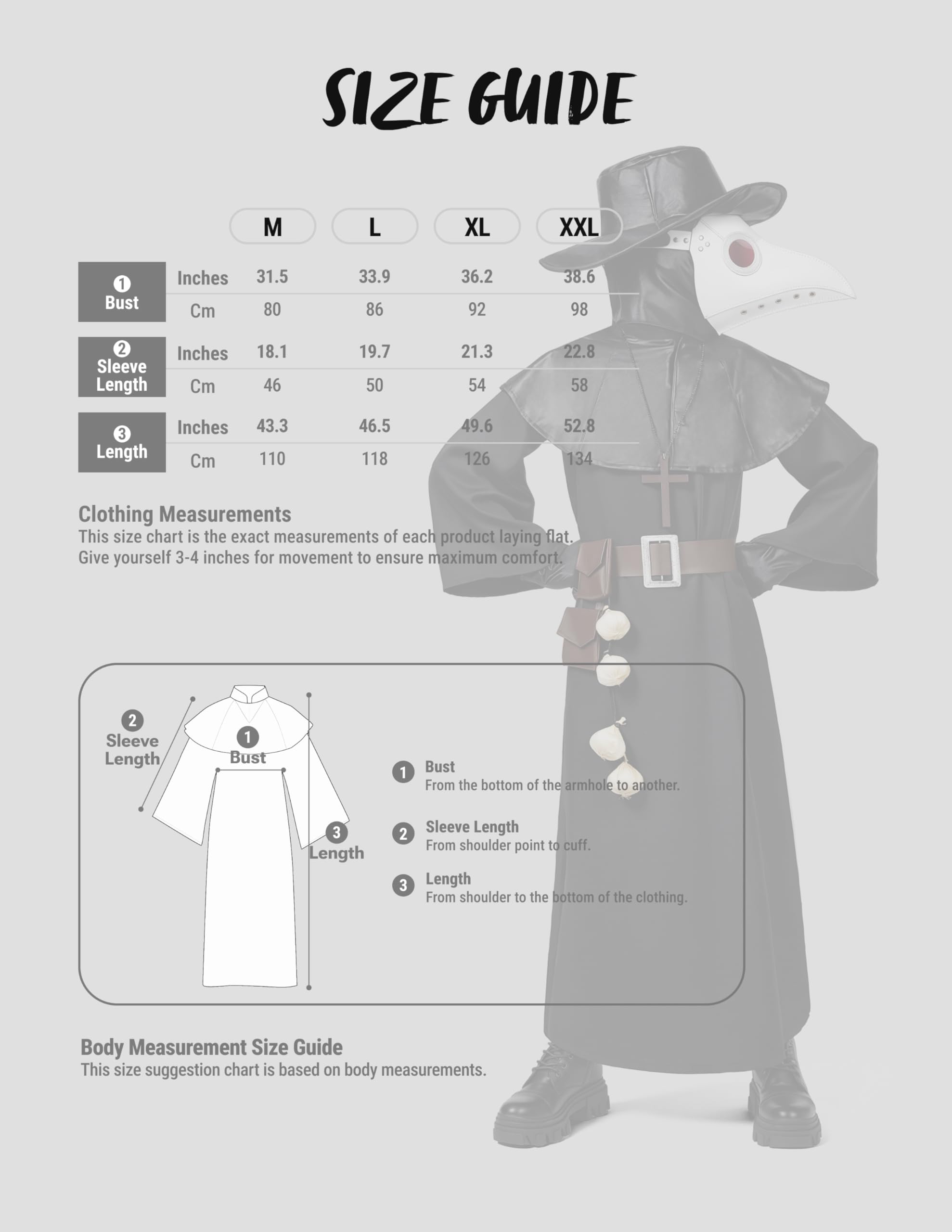 Spooktacular Creations Costume de médecin de la peste blanc pour enfant