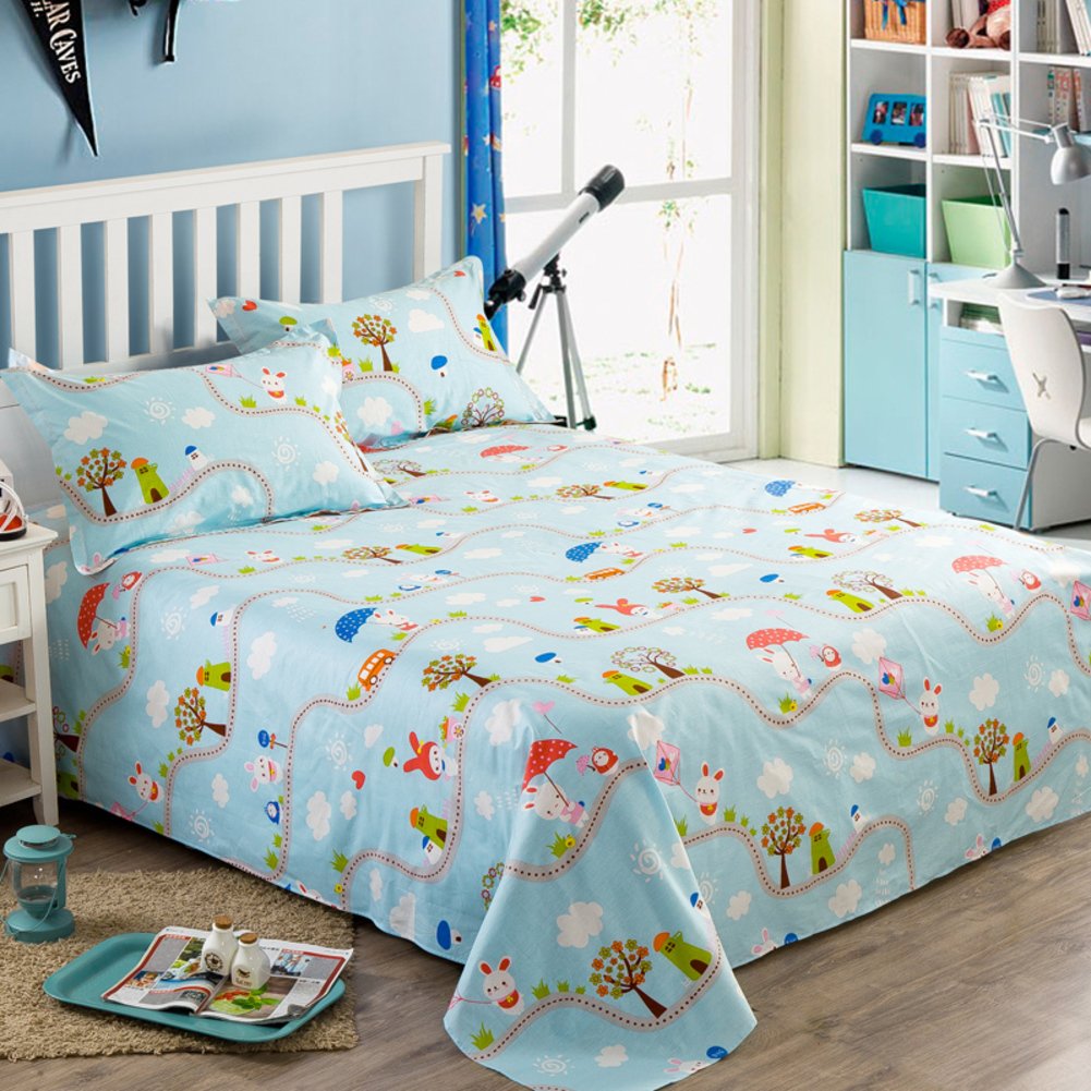 Draps en coton anti-transpiration pour dortoir de taille 160x230