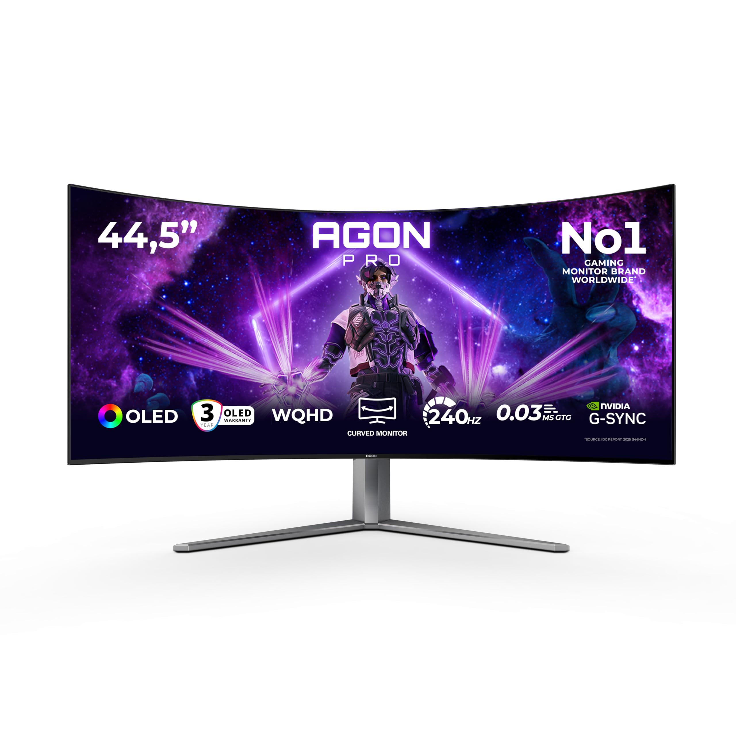 Monitor OLED Curvo AOC Agon Pro AG456UCZD 45 Pollici 240Hz - Dettaglio