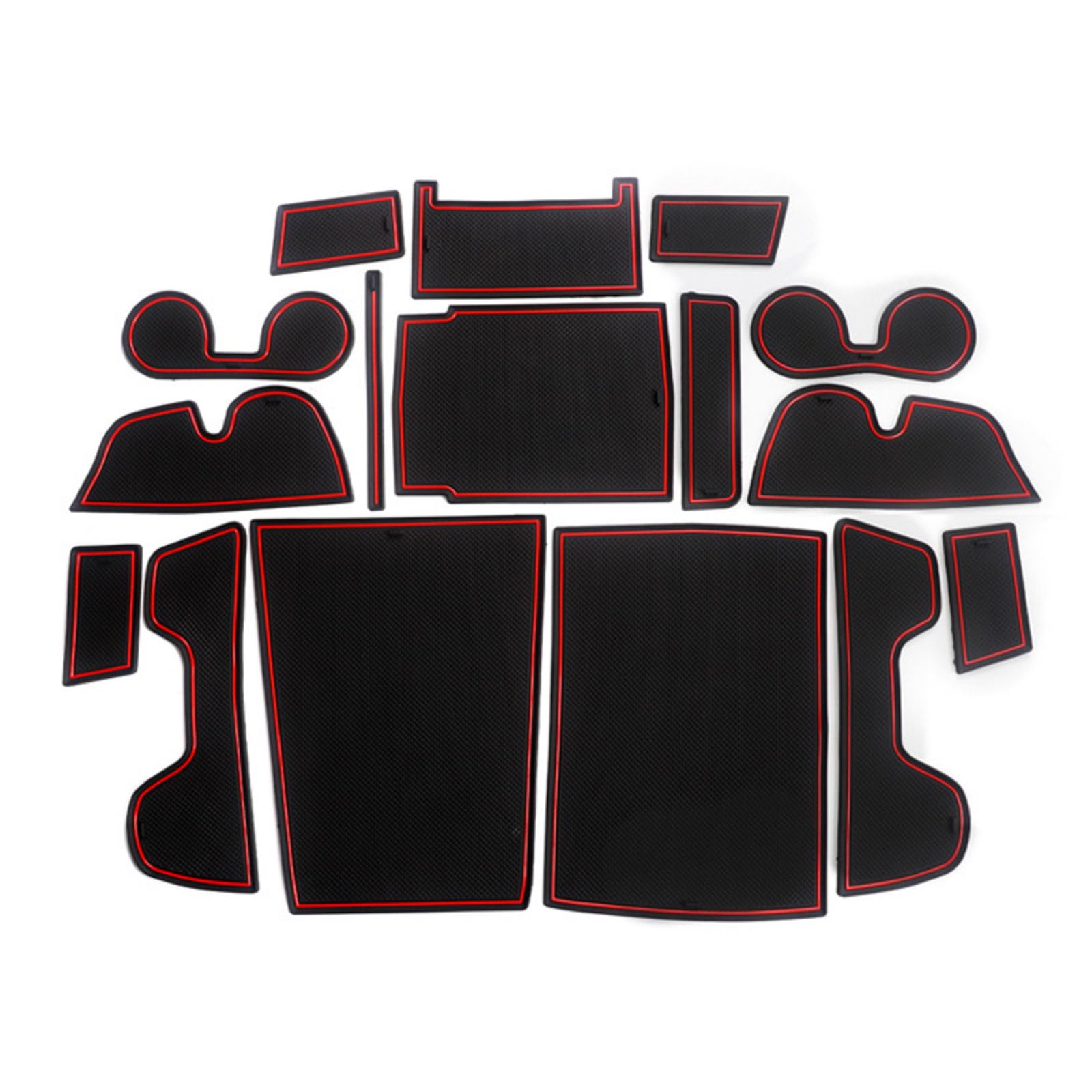 ahhccne Rubber Mats for Centre Console for Toyota Bz4x 2023+, LHD Rubber Mats for Centre Console
