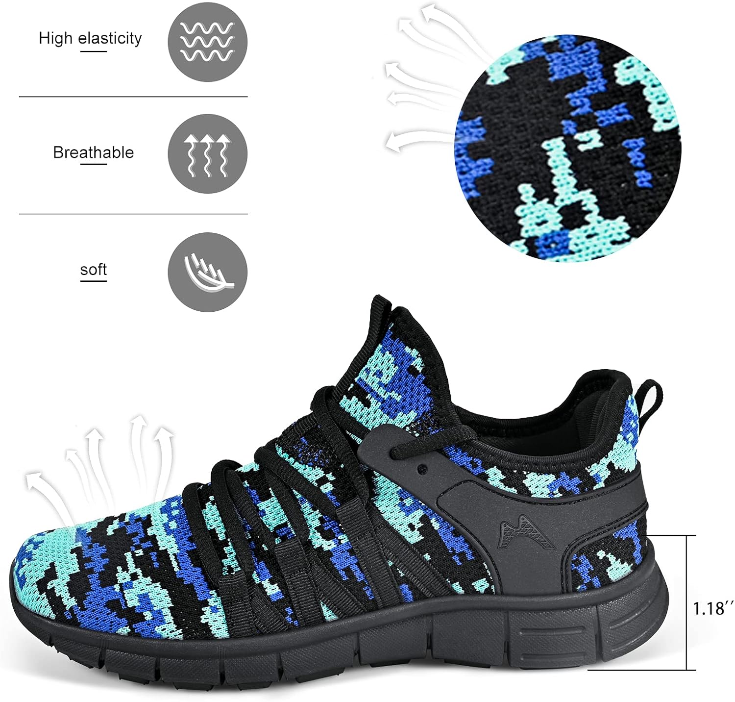 INZCOU Running Shoes Lightweight Tennis Non Slip Gym Workout Shoes... - Picture 150 of 190