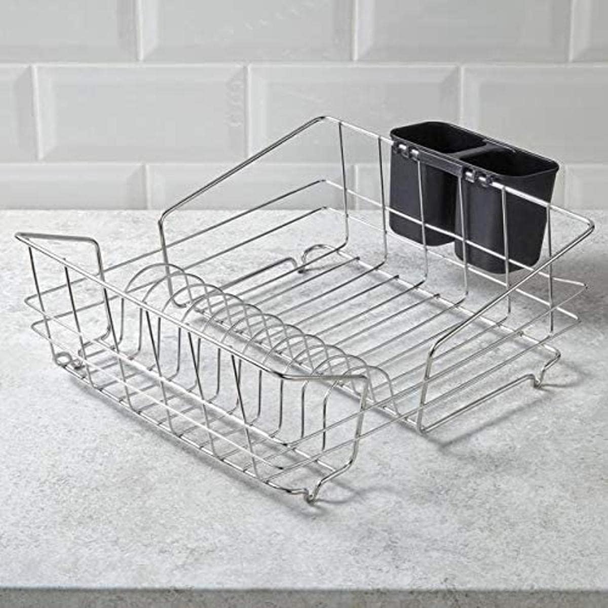 Morrisons Stainless Steel Dish Drainer Amazon.co.uk Home & Kitchen