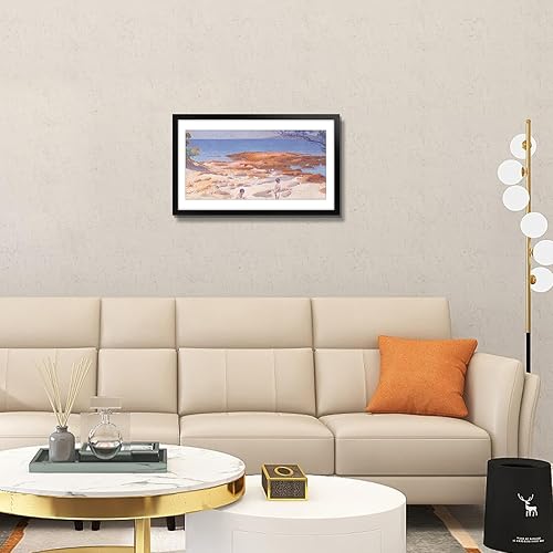 Vista 345 de Frametory, Portarretratos negro de 16 x 20 pulgadas, para fotos de 11 x 14 pulgadas con paspartú, molduras anchas (16 x 20 pulgadas, negro)