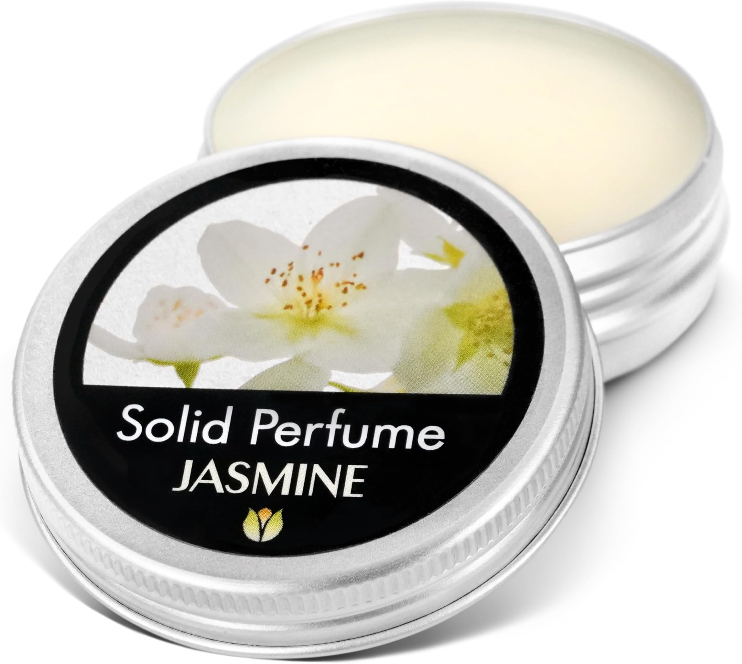 Flowerland Solid Perfume - Portable Pocket Balm Perfume Perfect for Travel Use - Natural Fragrance Parfum for Men and Women - Natural & Vegan - Jasmine (30ml)