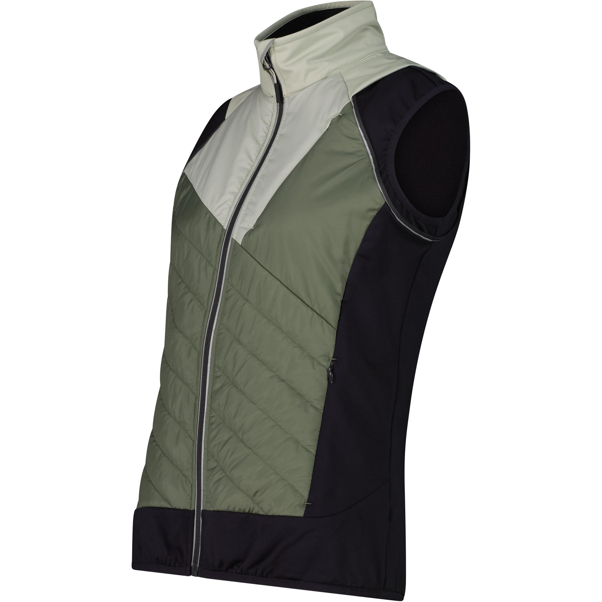 CMP WOMAN JACKET WITH DETACHABLE SLEEVES PISTACCHIO | wandelbar zur Weste, hybrid jacke, outdoorjacke, wetterfeste jacke, atmungsaktive regenjacke, funktionale sportjacke